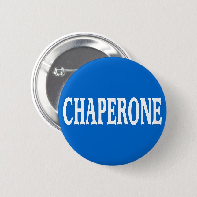 Macaron Rond 5 Cm Insigne de chaperone (Devant & derrière)