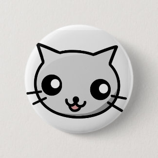Macaron Rond 5 Cm Insigne de chat de Kawaii