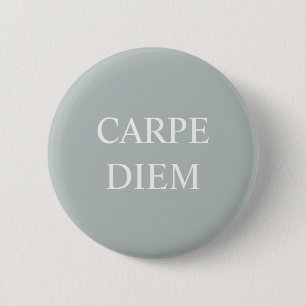 Macaron Rond 5 Cm Insigne de citation latine Carpe Diem