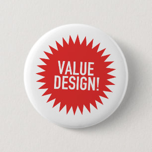 Macaron Rond 5 Cm Insigne de conception de valeur