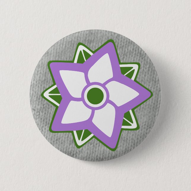 Macaron Rond 5 Cm Insigne de couleurs : Genre Non-Binaire, (Devant)