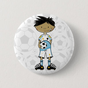 Macaron Rond 5 Cm Insigne de garçon du football