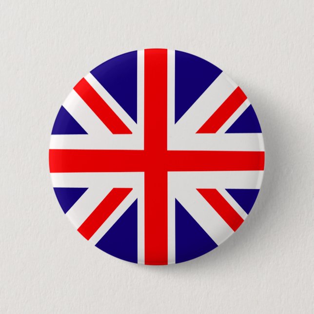 Macaron Rond 5 Cm Insigne de goupille d'Union Jack (Devant)