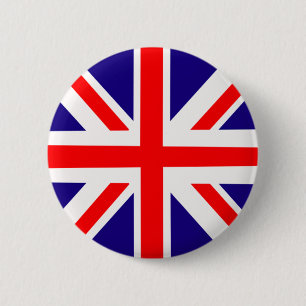 Macaron Rond 5 Cm Insigne de goupille d'Union Jack
