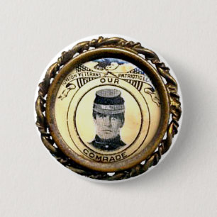 Macaron Rond 5 Cm Insigne de guerre civile de McKinley - bouton