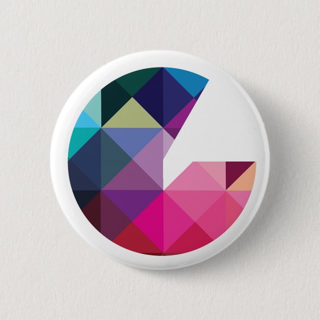 Macaron Rond 5 Cm Insigne de logo de Geeked (Devant)