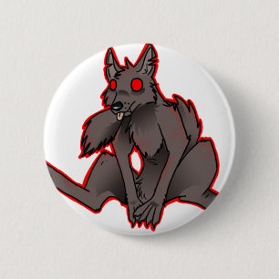 Macaron Rond 5 Cm insigne de loup-garou
