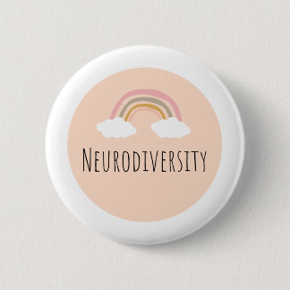 Macaron Rond 5 Cm Insigne de neurodiversité