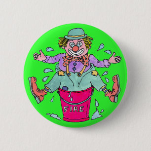 Macaron Rond 5 Cm Insigne de Pin de bouton de câpres de clown