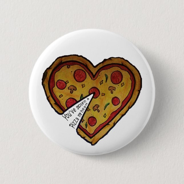 Macaron Rond 5 Cm Insigne de pizza (Devant)