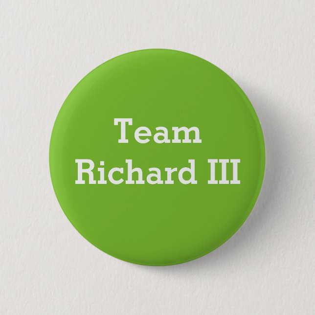Macaron Rond 5 Cm Insigne de Richard III d'équipe (Devant)