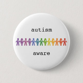 Macaron Rond 5 Cm Insigne de sensibilisation sur l'autisme