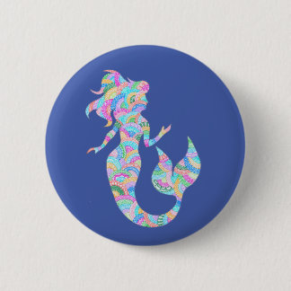 Macaron Rond 5 Cm Insigne de sirène
