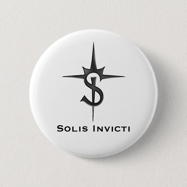 Macaron Rond 5 Cm Insigne de Solis Invicti (Devant)
