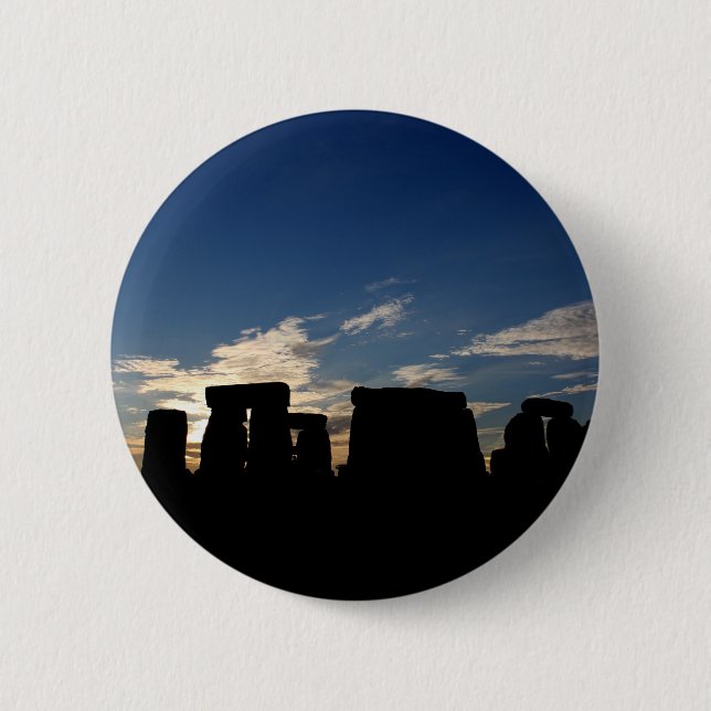 Macaron Rond 5 Cm Insigne de Stonehenge (Devant)