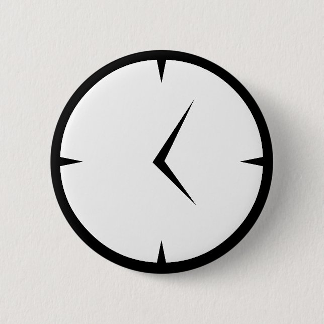 Macaron Rond 5 Cm Insigne d'horloge de Newskoo (Devant)