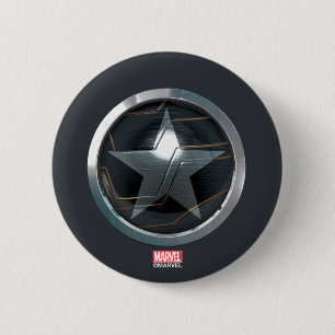 Macaron Rond 5 Cm Insigne d'icône du soldat d'hiver