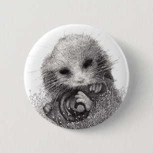 Macaron Rond 5 Cm Insigne d'opossum