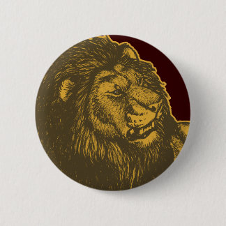 Macaron Rond 5 Cm Insigne fier de bouton de lion