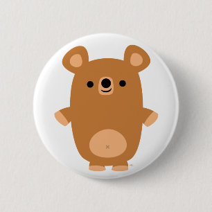 Macaron Rond 5 Cm Insigne fort mignon de bouton d'ours de bande
