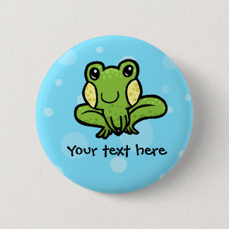 Macaron Rond 5 Cm Insigne personnalisable de bouton de grenouille