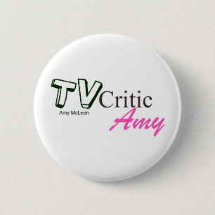 Macaron Rond 5 Cm Insigne standard de bouton de logo de TVCriticAmy