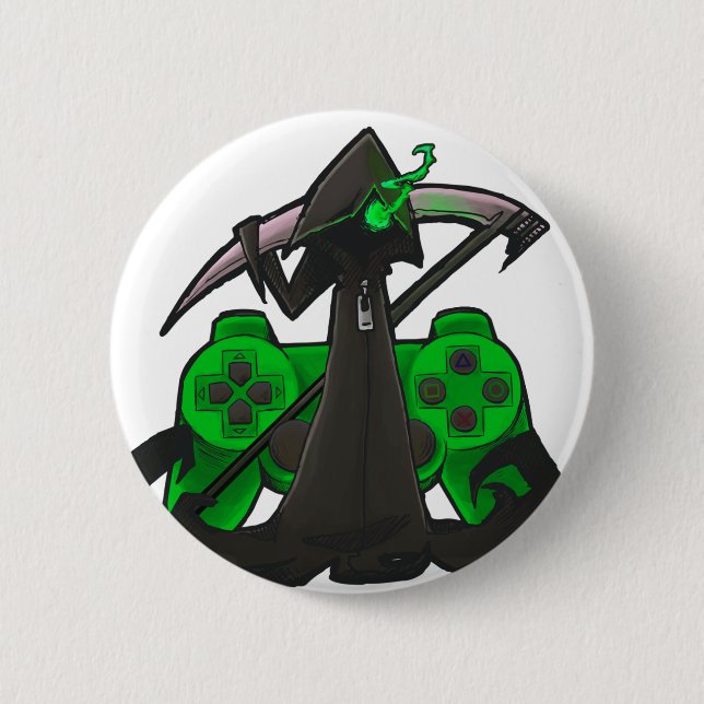 Macaron Rond 5 Cm Insigne vert de Reaper (Devant)