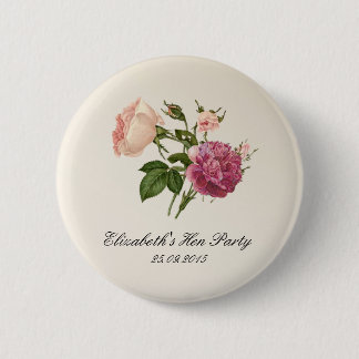 Macaron Rond 5 Cm Insignes botaniques floraux de partie de