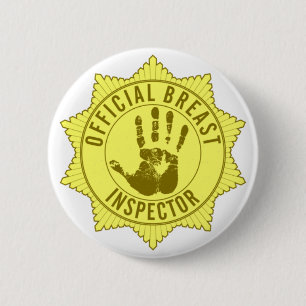 Macaron Rond 5 Cm Inspecteur officiel de sein