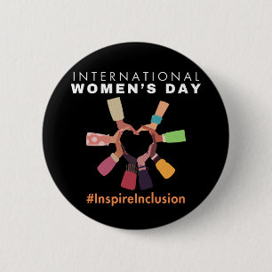 Macaron Rond 5 Cm Inspirer l'inclusion Journée internationale de la 