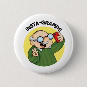 Macaron Rond 5 Cm Instagramps Funky Social Media Grandpa Pun