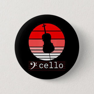 Macaron Rond 5 Cm Instrument de musique de violoncelle avec cello de