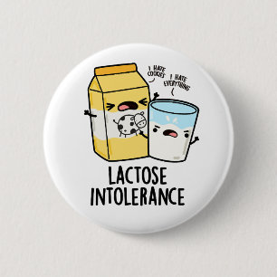 Macaron Rond 5 Cm Intolérance au lactose Funny Milk Pun