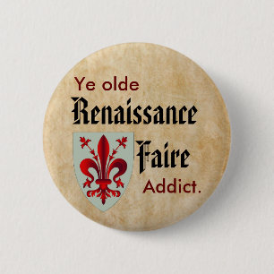 Macaron Rond 5 Cm Intoxiqué d'antan du YE RenFaire