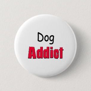 Macaron Rond 5 Cm Intoxiqué de chien