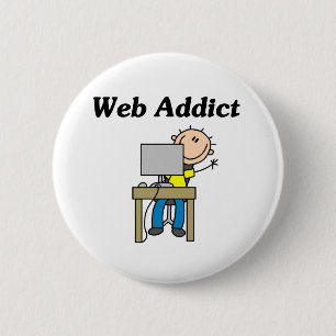 Macaron Rond 5 Cm Intoxiqué de Web