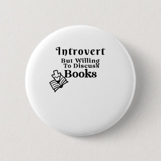 Macaron Rond 5 Cm Introvertir Mais Discuter Des Livres
