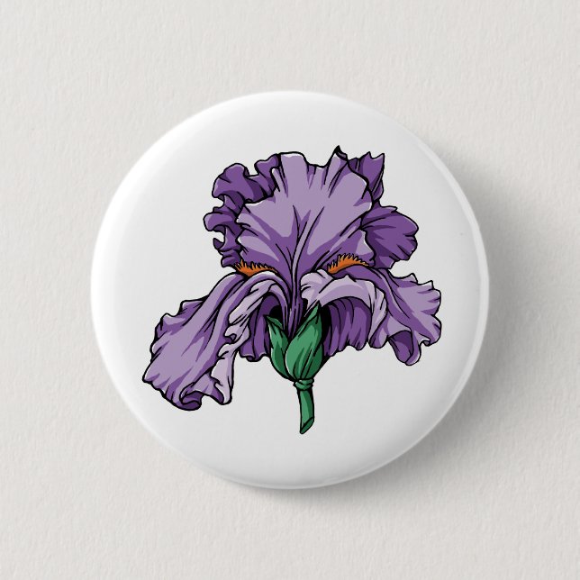 Macaron Rond 5 Cm Iris (Devant)