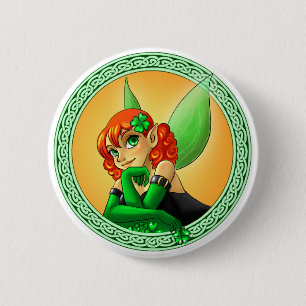 Macaron Rond 5 Cm Irish Fairy