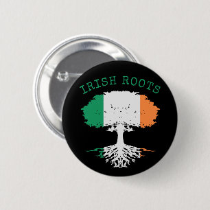 Macaron Rond 5 Cm Irish Roots Family Tree 
