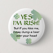 Irlandais aucun bouton de baiser