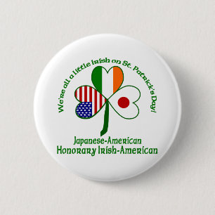 Macaron Rond 5 Cm Irlandais d'honneur japonais