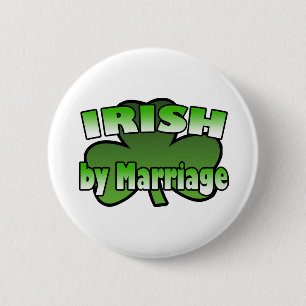 Macaron Rond 5 Cm Irlandais par le bouton de mariage