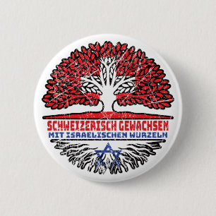 Macaron Rond 5 Cm Israel Israelisch Schweizer Schweiz Baum Wurzel