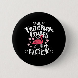 Macaron Rond 5 Cm Istant Principal aime son troupeau Enseignant Flam