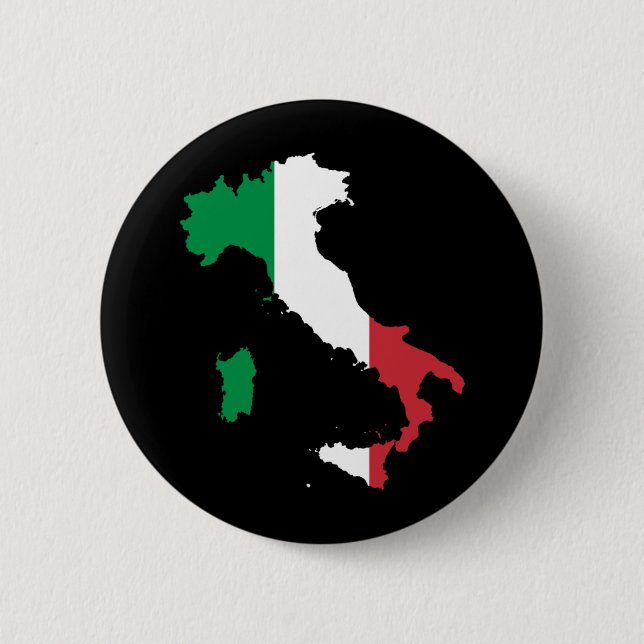 Macaron Rond 5 Cm Italie (Devant)
