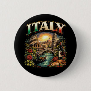 Macaron Rond 5 Cm Italie Éternelle