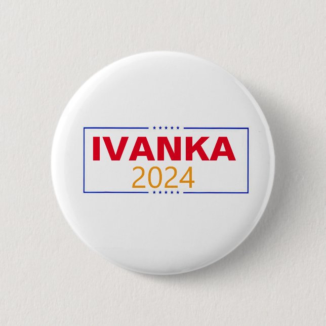 Macaron Rond 5 Cm Ivanka Trump 2024 (Devant)