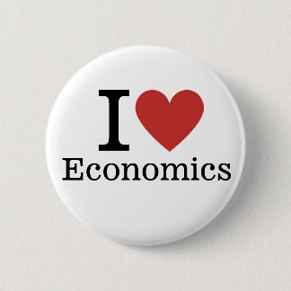 Macaron Rond 5 Cm J'❤️ aime l'économie Économique Épingles PERSONNAL