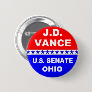 Macaron Rond 5 Cm J.D. Vance Sénat américain Ohio 2022